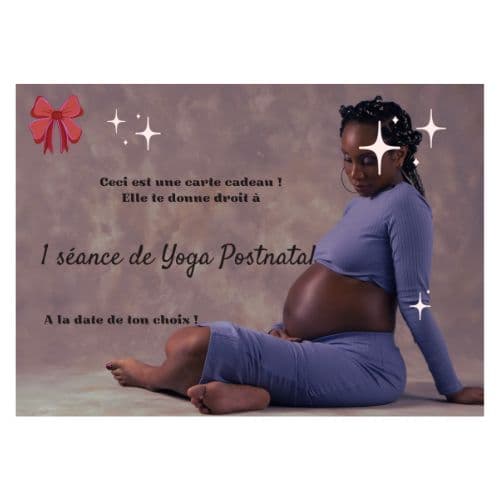 carte cadeau - Séance de Yoga Post Natal