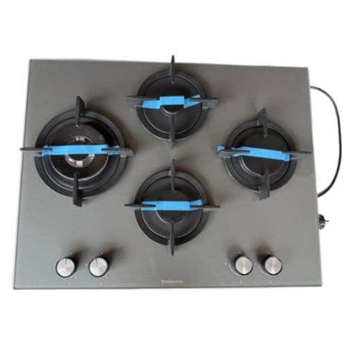 Plaque à Gaz Encastrable RC078/W TECHNOLUX, 4 Foyers Gris, 60×60cm Garantie 6 Mois